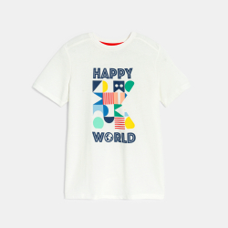 تيشيرت مزين برسالة بأكمام...